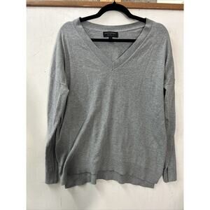 Banana Republic Men's Gray Long Sleeve Sweater Luxury Blend Large Preppy Premium